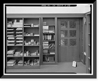 Historic Framed Print, Sacramento Junior College, Library, 3835 Freeport Boulevard, Sacramento, Sacramento County, CA - 29,  17-7/8" x 21-7/8"