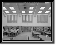 Historic Framed Print, Sacramento Junior College, Library, 3835 Freeport Boulevard, Sacramento, Sacramento County, CA - 33,  17-7/8" x 21-7/8"