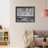 Historic Framed Print, Sacramento Junior College, Library, 3835 Freeport Boulevard, Sacramento, Sacramento County, CA - 33,  17-7/8" x 21-7/8"