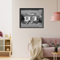 Historic Framed Print, Guiseppe Murer House, 1121 Folsom Boulevard, Folsom, Sacramento County, CA - 3,  17-7/8" x 21-7/8"