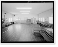 Historic Framed Print, International Longshoremen's & Warehousemen's Union Hall, Naval Civil Engineering Laboratory, Port Hueneme Road, Port Hueneme, Ventura County, CA - 11,  17-7/8" x 21-7/8"