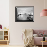 Historic Framed Print, International Longshoremen's & Warehousemen's Union Hall, Naval Civil Engineering Laboratory, Port Hueneme Road, Port Hueneme, Ventura County, CA - 11,  17-7/8" x 21-7/8"