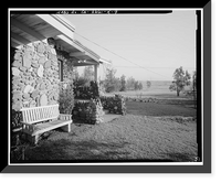 Historic Framed Print, Sainsevain Property, Bullock House, 14804 Summit Avenue, Fontana, San Bernardino County, CA - 7,  17-7/8" x 21-7/8"