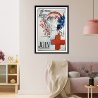 Historic Framed Print, The spirit of America. Join. Howard Chandler Christy 1919  Forbes.,  17-7/8" x 21-7/8" Historic Framed Print, The spirit of America. Join. Howard Chandler Christy 1919  Forbes.,  17-7/8" x 21-7/8"