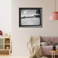 Historic Framed Print, Union Pacific Railroad Depot, Intersection of Kelbaker & Kelso Cima Roads, Kelso, San Bernardino County, CA - 16,  17-7/8" x 21-7/8"