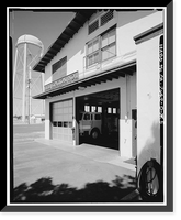 Historic Framed Print, Naval Supply Annex Stockton, Fire Station, Northeast corner of Fyffe Avenue & James Drive, Stockton, San Joaquin County, CA - 5,  17-7/8" x 21-7/8"