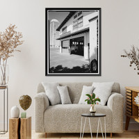 Historic Framed Print, Naval Supply Annex Stockton, Fire Station, Northeast corner of Fyffe Avenue & James Drive, Stockton, San Joaquin County, CA - 5,  17-7/8" x 21-7/8"