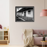 Historic Framed Print, Naval Supply Annex Stockton, Cafeteria, Southeast corner of Daly Drive & Cromwell Avenue, Stockton, San Joaquin County, CA - 6,  17-7/8" x 21-7/8"