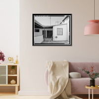 Historic Framed Print, Naval Supply Annex Stockton, Cafeteria, Southeast corner of Daly Drive & Cromwell Avenue, Stockton, San Joaquin County, CA - 7,  17-7/8" x 21-7/8"