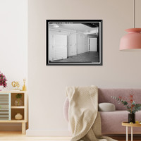 Historic Framed Print, Naval Supply Annex Stockton, Cafeteria, Southeast corner of Daly Drive & Cromwell Avenue, Stockton, San Joaquin County, CA - 8,  17-7/8" x 21-7/8"