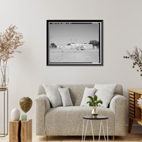 Historic Framed Print, Naval Supply Annex Stockton, Box Factory, Between Fyffe & Davis Avenues & Daly & Maas Drives, Stockton, San Joaquin County, CA - 3,  17-7/8" x 21-7/8"