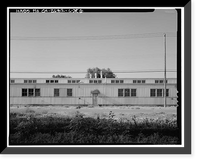 Historic Framed Print, Naval Supply Annex Stockton, Box Factory, Between Fyffe & Davis Avenues & Daly & Maas Drives, Stockton, San Joaquin County, CA - 6,  17-7/8" x 21-7/8"