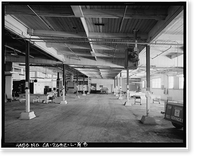 Historic Framed Print, Naval Supply Annex Stockton, Box Factory, Between Fyffe & Davis Avenues & Daly & Maas Drives, Stockton, San Joaquin County, CA - 8,  17-7/8" x 21-7/8"