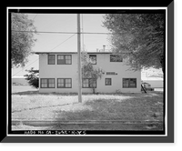 Historic Framed Print, Naval Supply Annex Stockton, Fire Station, Southwest corner of Cavanagh Avenue & Embarcadero, Stockton, San Joaquin County, CA - 5,  17-7/8" x 21-7/8"