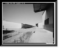 Historic Framed Print, Naval Supply Annex Stockton, Steel Warehouse Type, Between James & Humphreys Drives south of Embarcadero, Stockton, San Joaquin County, CA - 4,  17-7/8" x 21-7/8"