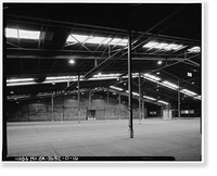 Historic Framed Print, Naval Supply Annex Stockton, Steel Warehouse Type, Between James & Humphreys Drives south of Embarcadero, Stockton, San Joaquin County, CA - 16,  17-7/8" x 21-7/8"