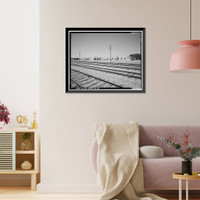 Historic Framed Print, Naval Supply Annex Stockton, Public Works Shop, Davis Avenue east of Ellsberg Drive, Stockton, San Joaquin County, CA,  17-7/8" x 21-7/8"