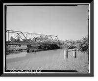 Historic Framed Print, Naval Supply Annex Stockton, Daggett Road Bridge, Daggett Road traversing Burns Cut Off, Stockton, San Joaquin County, CA - 10,  17-7/8" x 21-7/8"