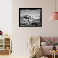 Historic Framed Print, Naval Supply Annex Stockton, Daggett Road Bridge, Daggett Road traversing Burns Cut Off, Stockton, San Joaquin County, CA - 13,  17-7/8" x 21-7/8" Historic Framed Print, Naval Supply Annex Stockton, Daggett Road Bridge, Daggett Road traversing Burns Cut Off, Stockton, San Joaquin County, CA - 13,  17-7/8" x 21-7/8"