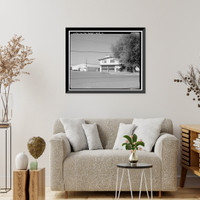 Historic Framed Print, Naval Supply Annex Stockton, Rough & Ready Island, Stockton, San Joaquin County, CA - 21,  17-7/8" x 21-7/8"