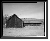 Historic Framed Print, Camp Tulelake, Mess Hall, West side of Hill Road, 2 miles south of State Highway 161, Tulelake, Siskiyou County, CA - 5,  17-7/8" x 21-7/8"