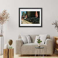 Historic Framed Print Lincoln, Nebraska, 17-7/8" x 21-7/8"
