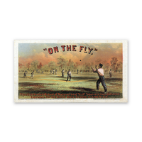 Historic Framed Print Vintage Baseball Print - 6, 17-7/8" x 21-7/8"