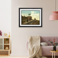 Historic Framed Print Summit of pikes peak, 17-7/8" x 21-7/8"