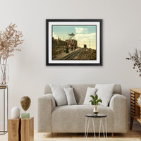 Historic Framed Print Summit of pikes peak, 17-7/8" x 21-7/8"