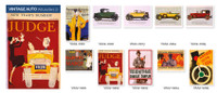 Vintage Auto Posters 2 - Set of 10 Cards