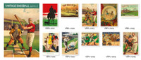 Vintage Baseball Prints 1 - Set of 10 Cards