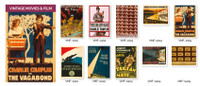 Vintage Movie Films - Set of 10 Cards
