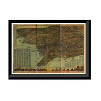 Panoramic Map - Washington, Washington DC, 1884 - Bird's Eye View Print