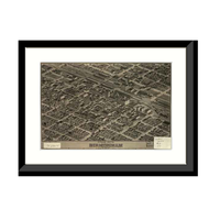 Panoramic Map - Birmingham, Alabama, 1904 - Bird's Eye View Print