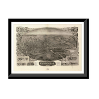 Panoramic Map - Plainville, Connecticut, 1907 - Bird's Eye View Print