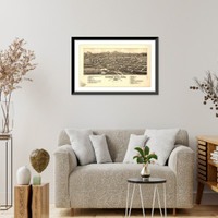 Panoramic Map - Canon City, Colorado, 1882 - Bird's Eye View Print
