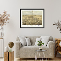 Panoramic Map - Centralia, Illinois, 1867 - Bird's Eye View Print