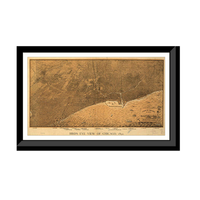 Panoramic Map - Chicago, Illinois, 1892 - Bird's Eye View Print