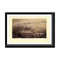 Panoramic Map - Fort Collins, Colorado, 1865 - Bird's Eye View Print