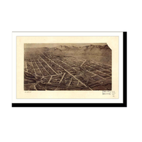Panoramic Map - Fort Collins, Colorado, 1899 - Bird's Eye View Print