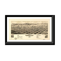 Panoramic Map - Gunnison, Colorado, 1882 - Bird's Eye View Print