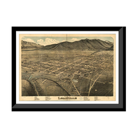 Panoramic Map - Leadville, Colorado, 1879 - Bird's Eye View Print