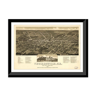 Panoramic Map - Thomasville, Georgia, 1885 - Bird's Eye View Print