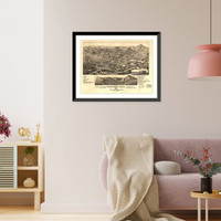 Panoramic Map - Trinidad, Colorado, 1882 - Bird's Eye View Print