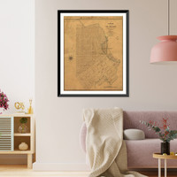 Panoramic Map - San Francisco, California, 1849 - Bird's Eye View Print