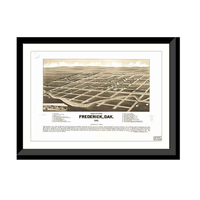 Panoramic Map - Frederick, Dakota Territory, 1883 - Bird's Eye View Print