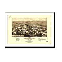 Panoramic Map - Redfield, Dakota Territory, 1883 - Bird's Eye View Print