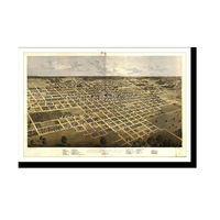 Panoramic Map - Springfield, Illinois, 1867 - Bird's Eye View Print