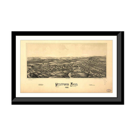 Panoramic Map - Westford, Massachusetts, 1886 - Bird's Eye View Print