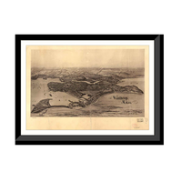 Panoramic Map - Winthrop, Massachusetts, 1894 - Bird's Eye View Print